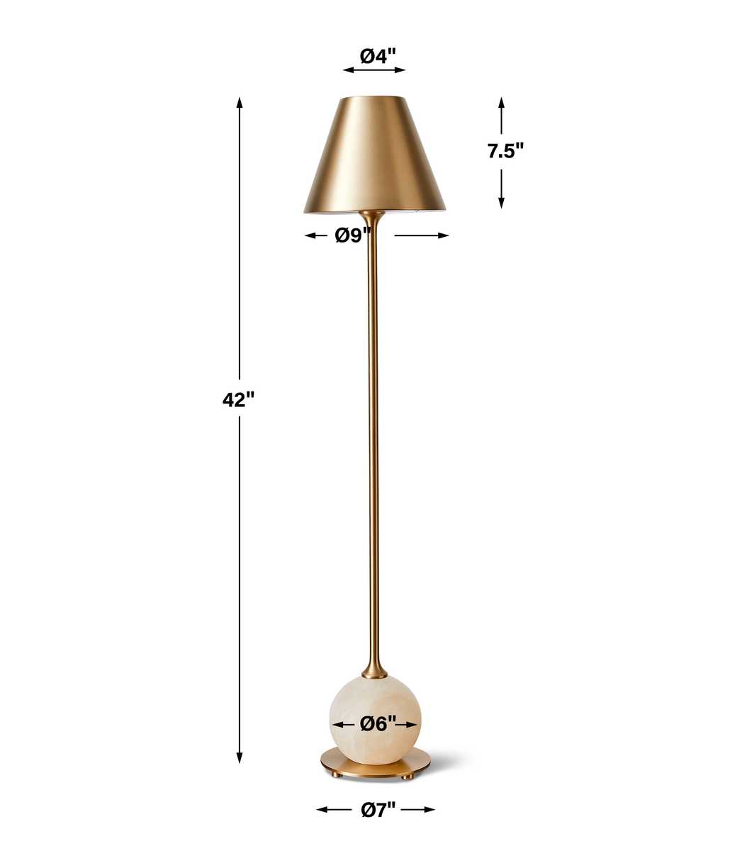 Poise Buffet Lamp - Brass view 3