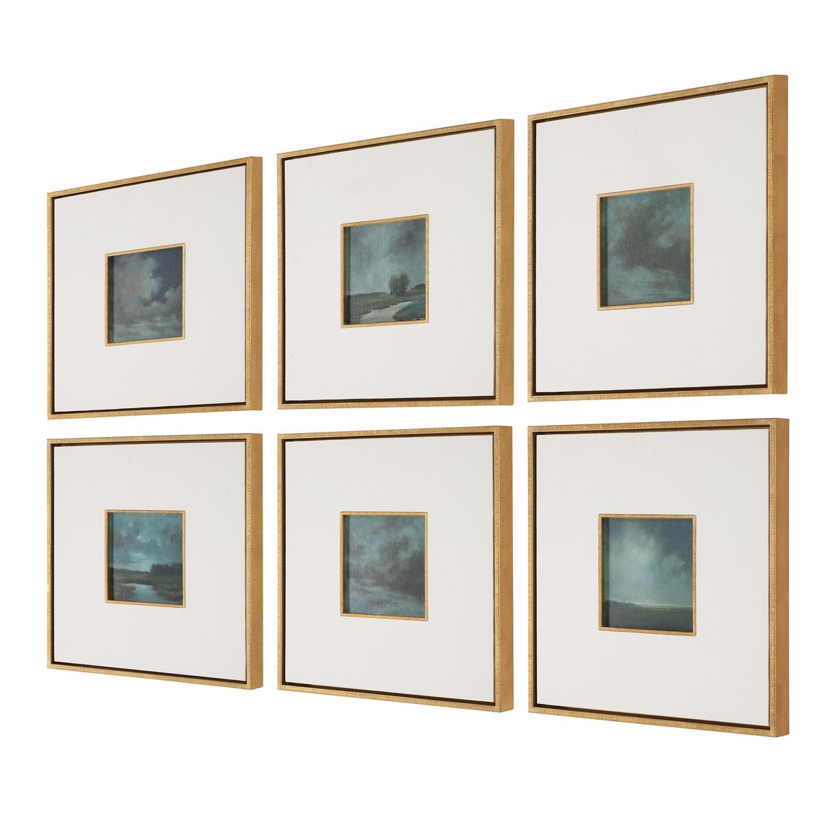 Evening Cumulation Framed Canvases, S/6 view 7