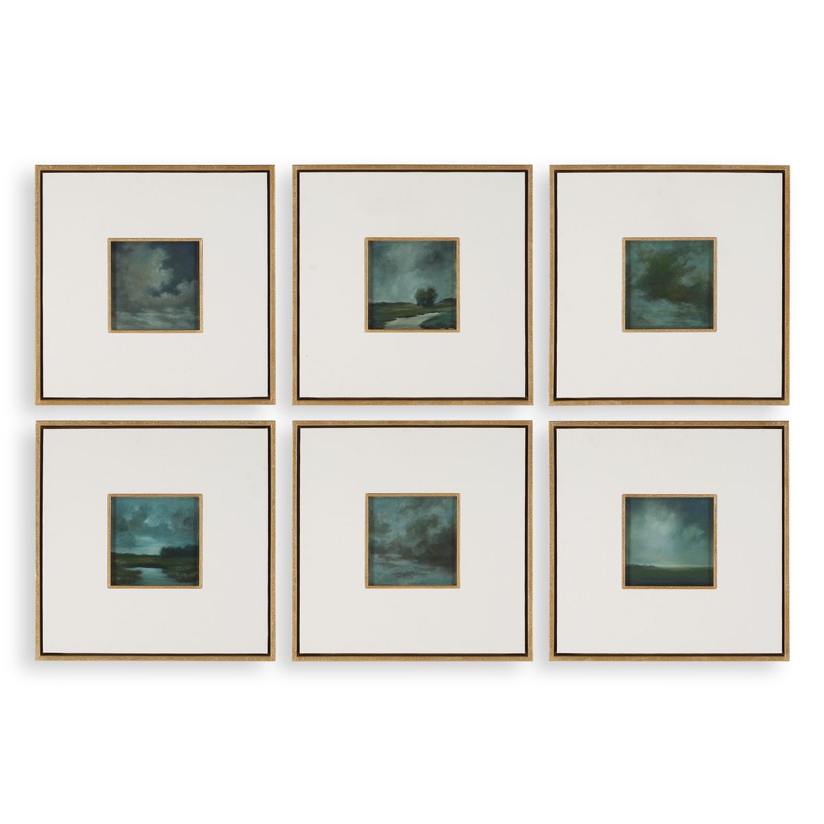 Evening Cumulation Framed Canvases, S/6 view 2