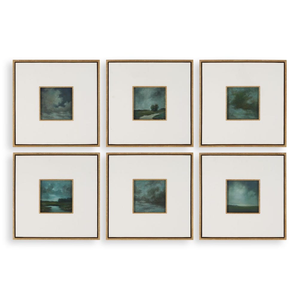 Evening Cumulation Framed Canvases, S/6 view 13