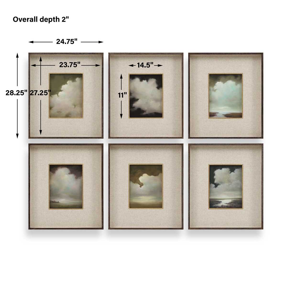 Autumn Cumulation Framed Canvases, S/6 view 6