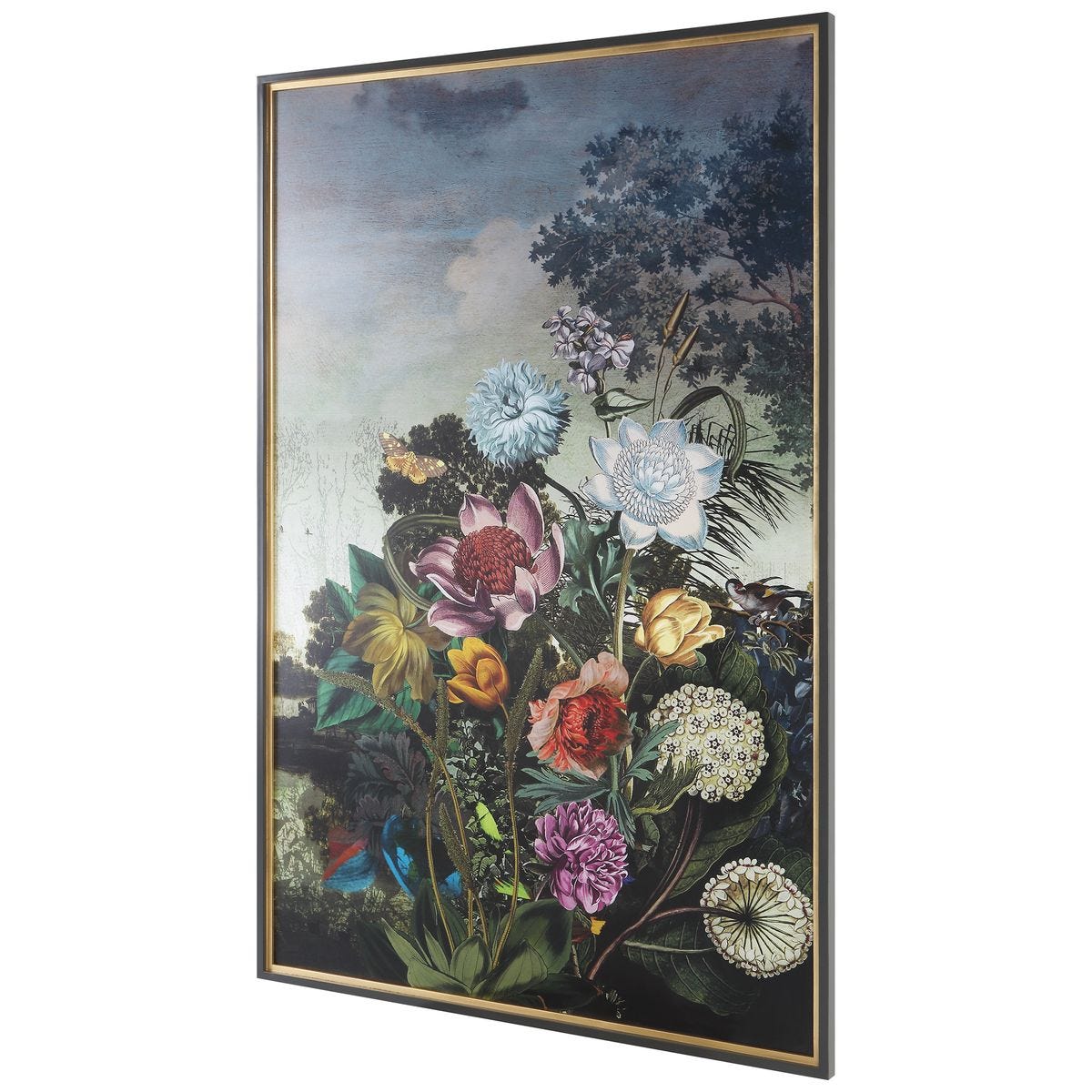 Tranquil Garden Fantasy Framed Print - Uttermost