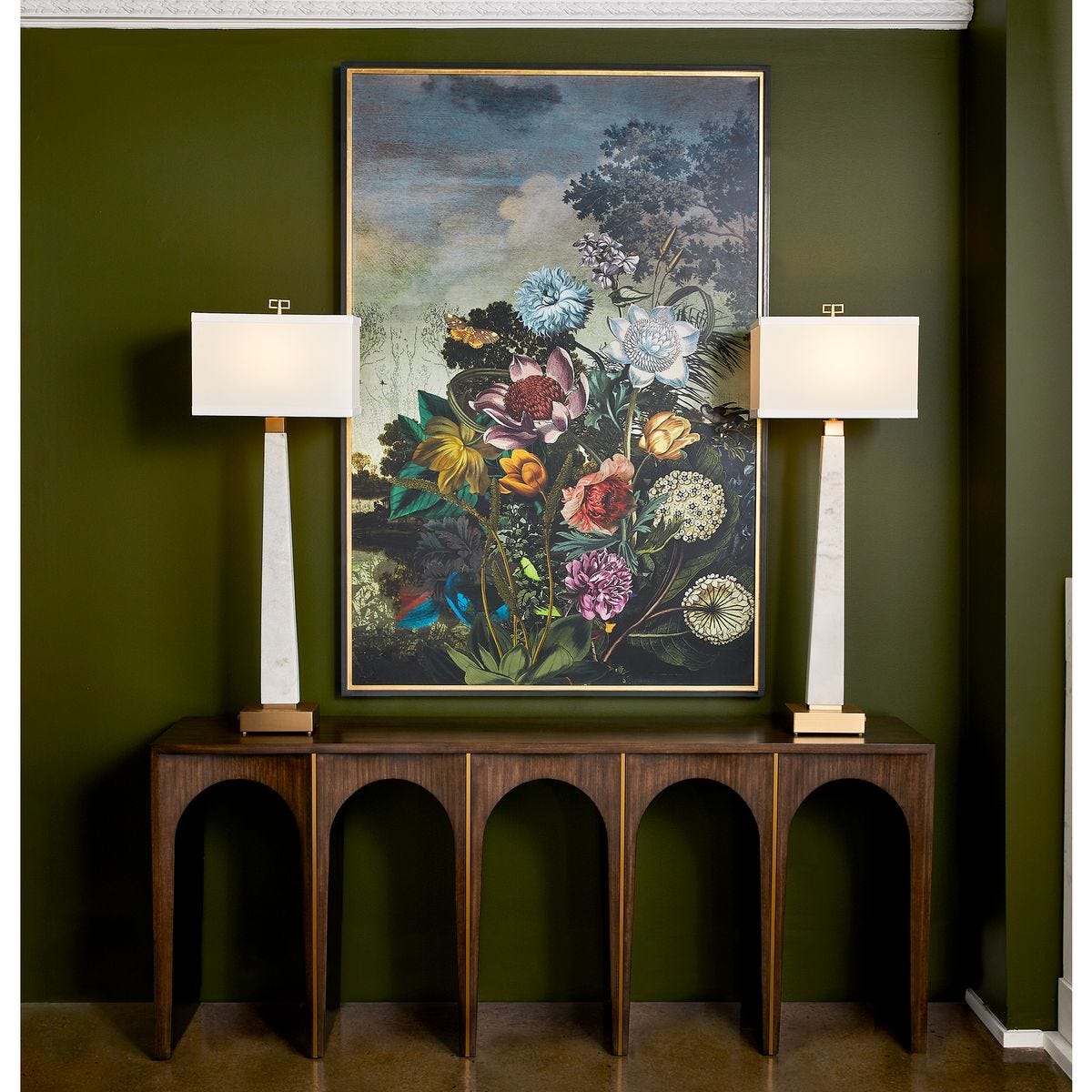 Juan Ferrandiz「Castells」 アートパネル　フェランディス Tranquil Garden Fantasy Framed Print - Uttermost