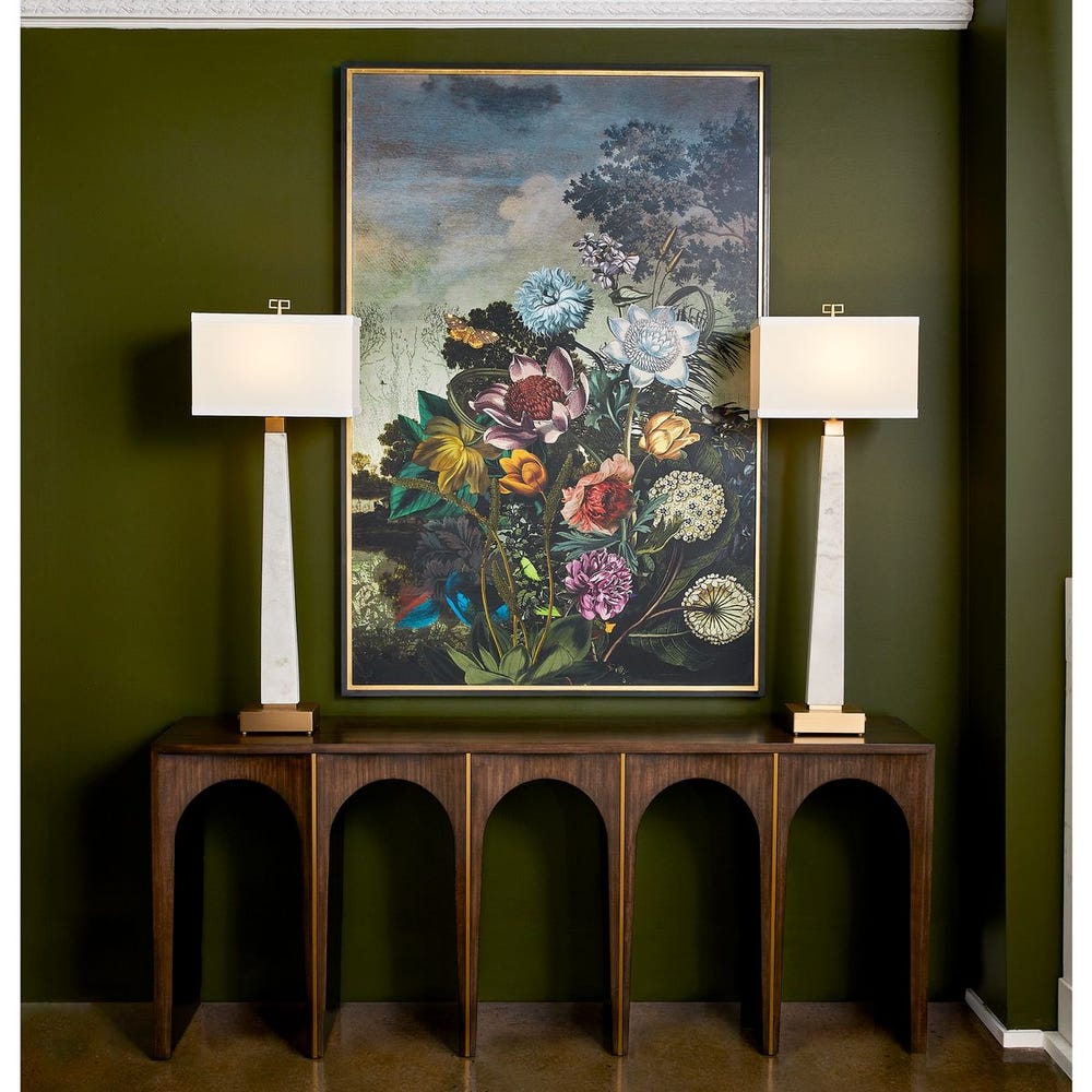 Tranquil Garden Fantasy Framed Print