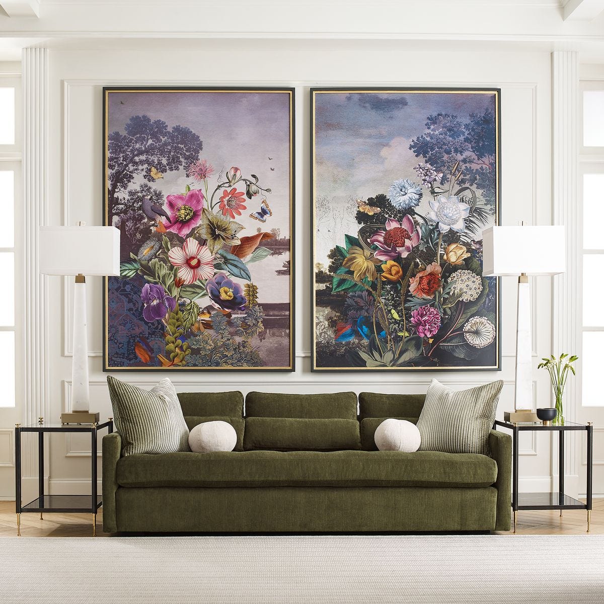 Juan Ferrandiz「Castells」 アートパネル　フェランディス Tranquil Garden Fantasy Framed Print - Uttermost