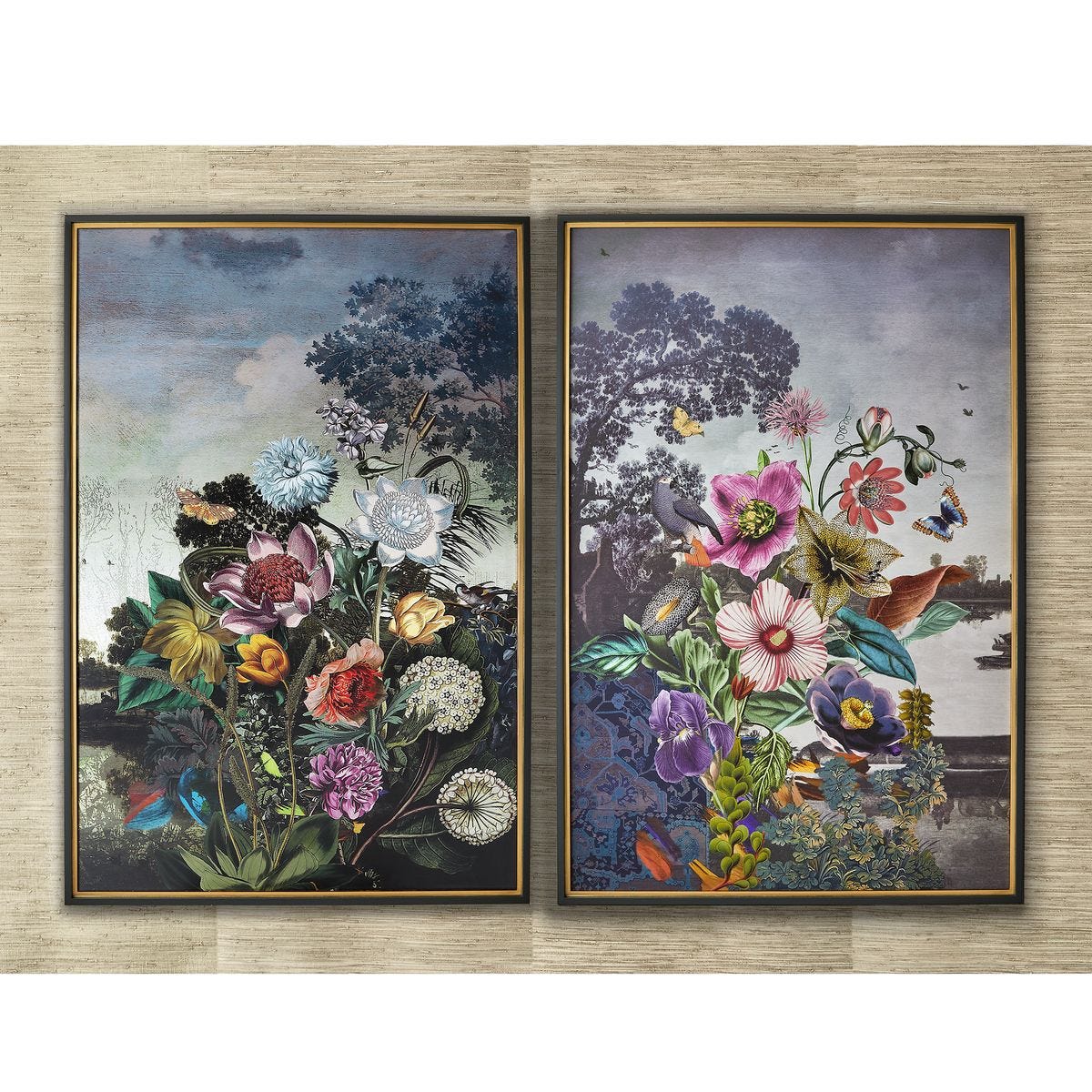 Tranquil Garden Fantasy Framed Print - Uttermost