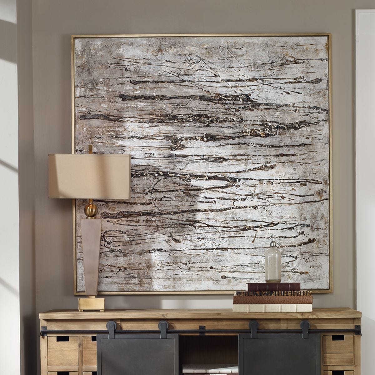 Scribbles Hand Painted Canvas - Uttermost