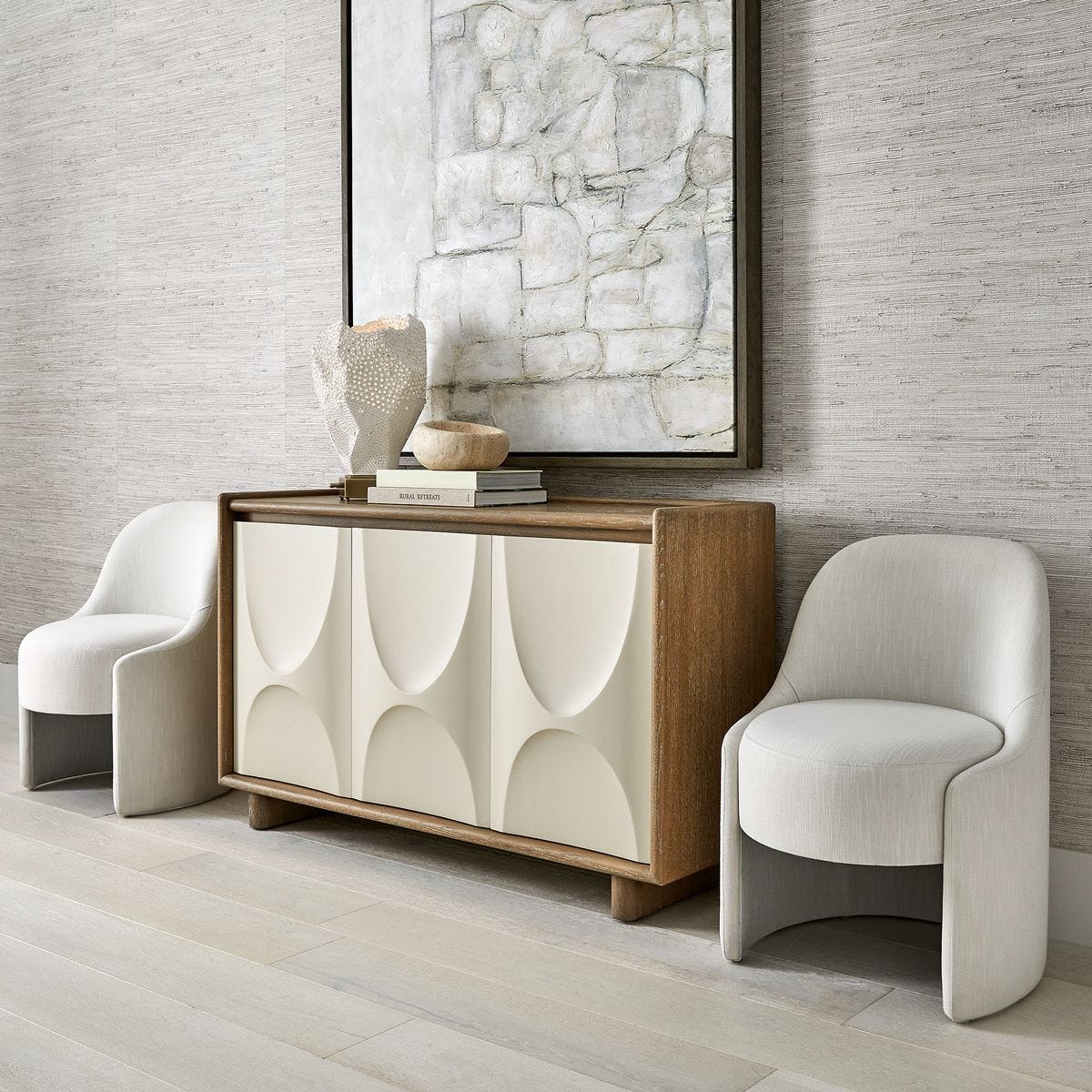 Swoosh 3 Door Cabinet - Uttermost