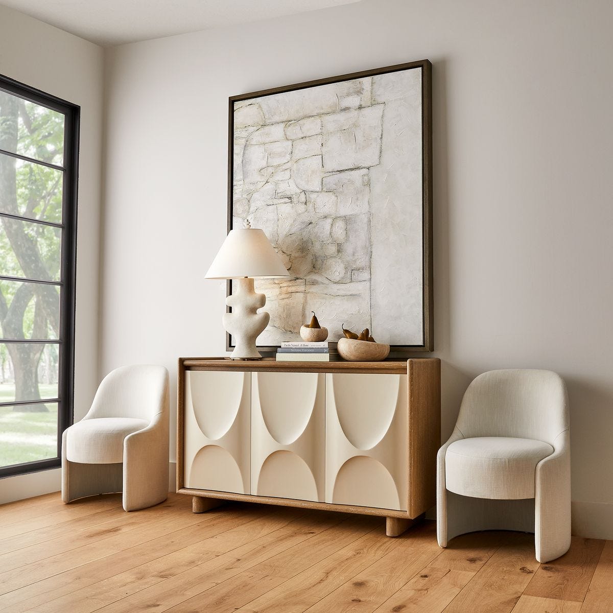 Swoosh 3 Door Cabinet - Uttermost