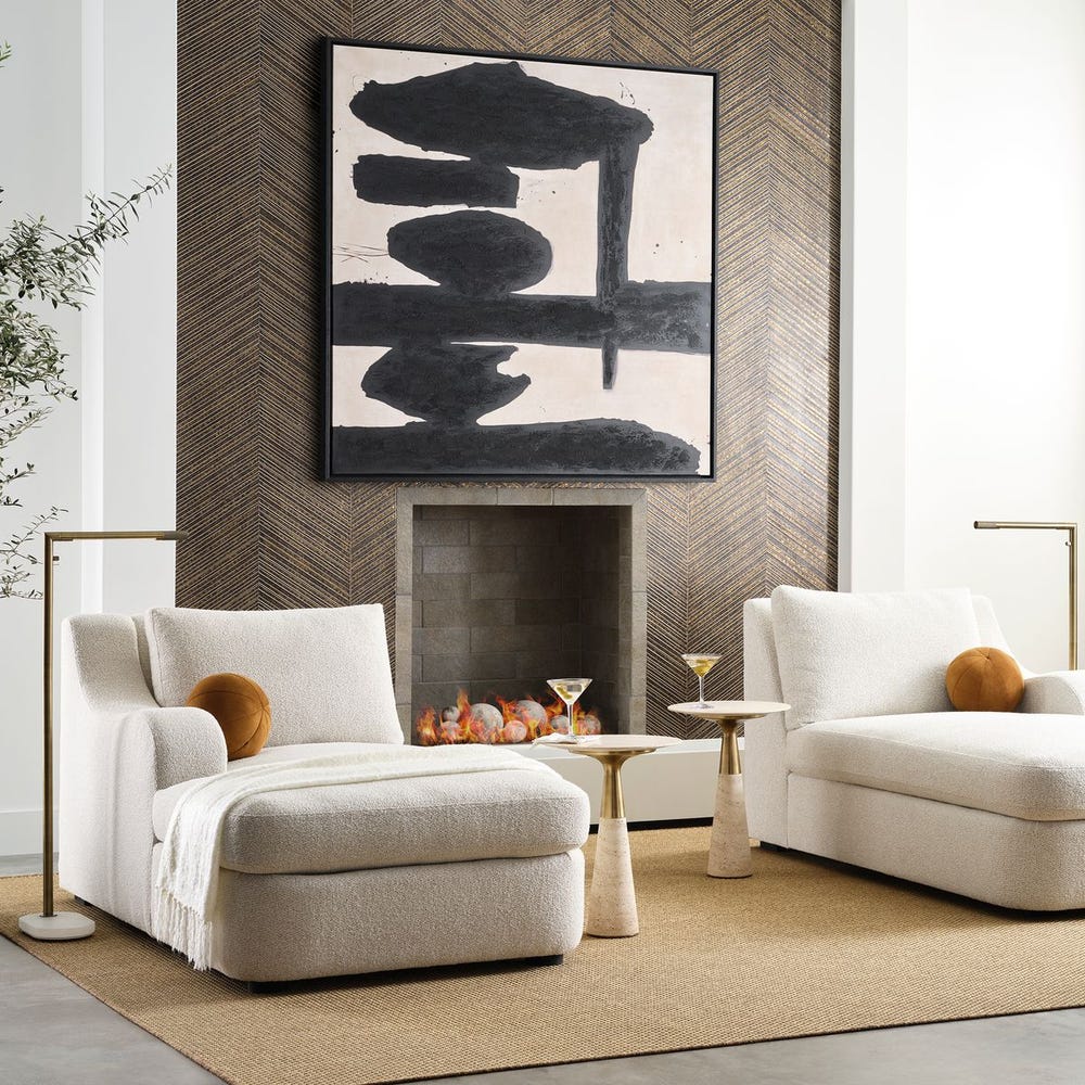 Pier Accent Table - Beige Travertine view 8
