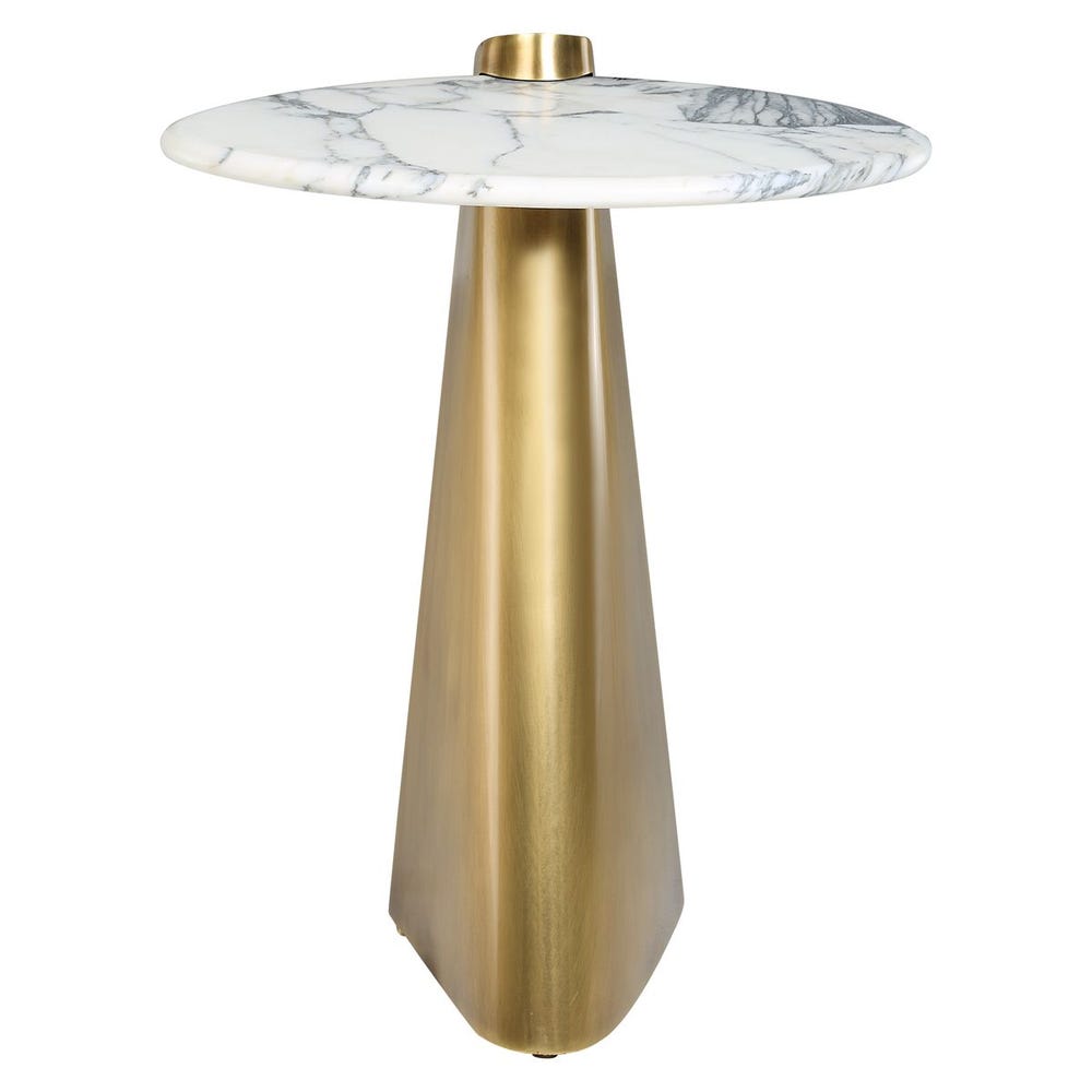 Strum Accent Table - Arabescato Marble view 14