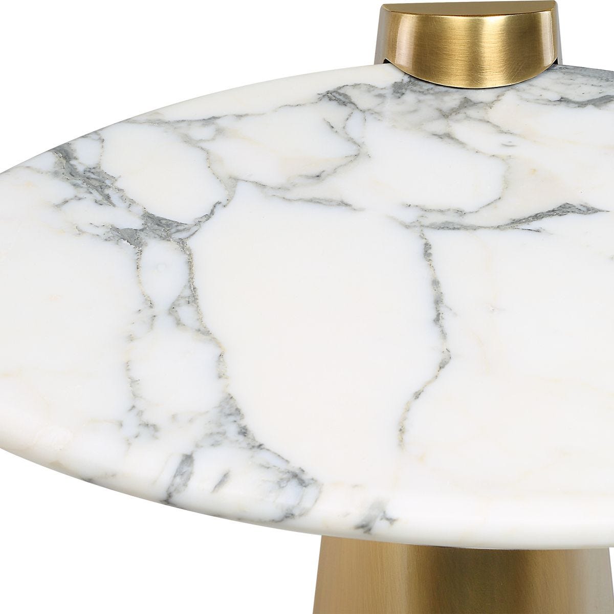 Strum Accent Table - Arabescato Marble view 6