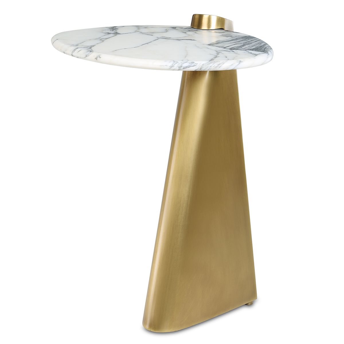 Strum Accent Table - Arabescato Marble view 2