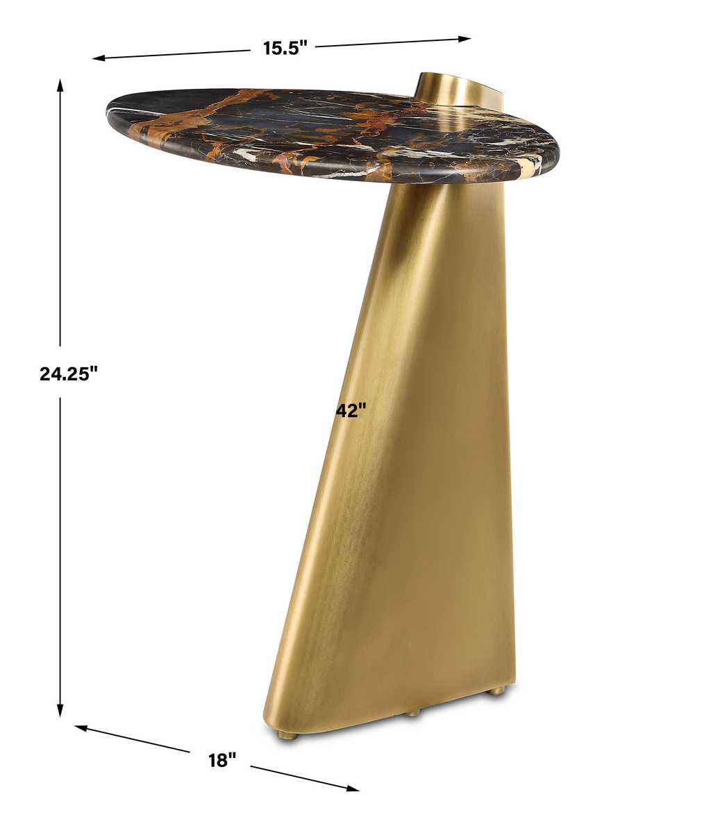 Strum Accent Table - Michelangelo Marble view 10