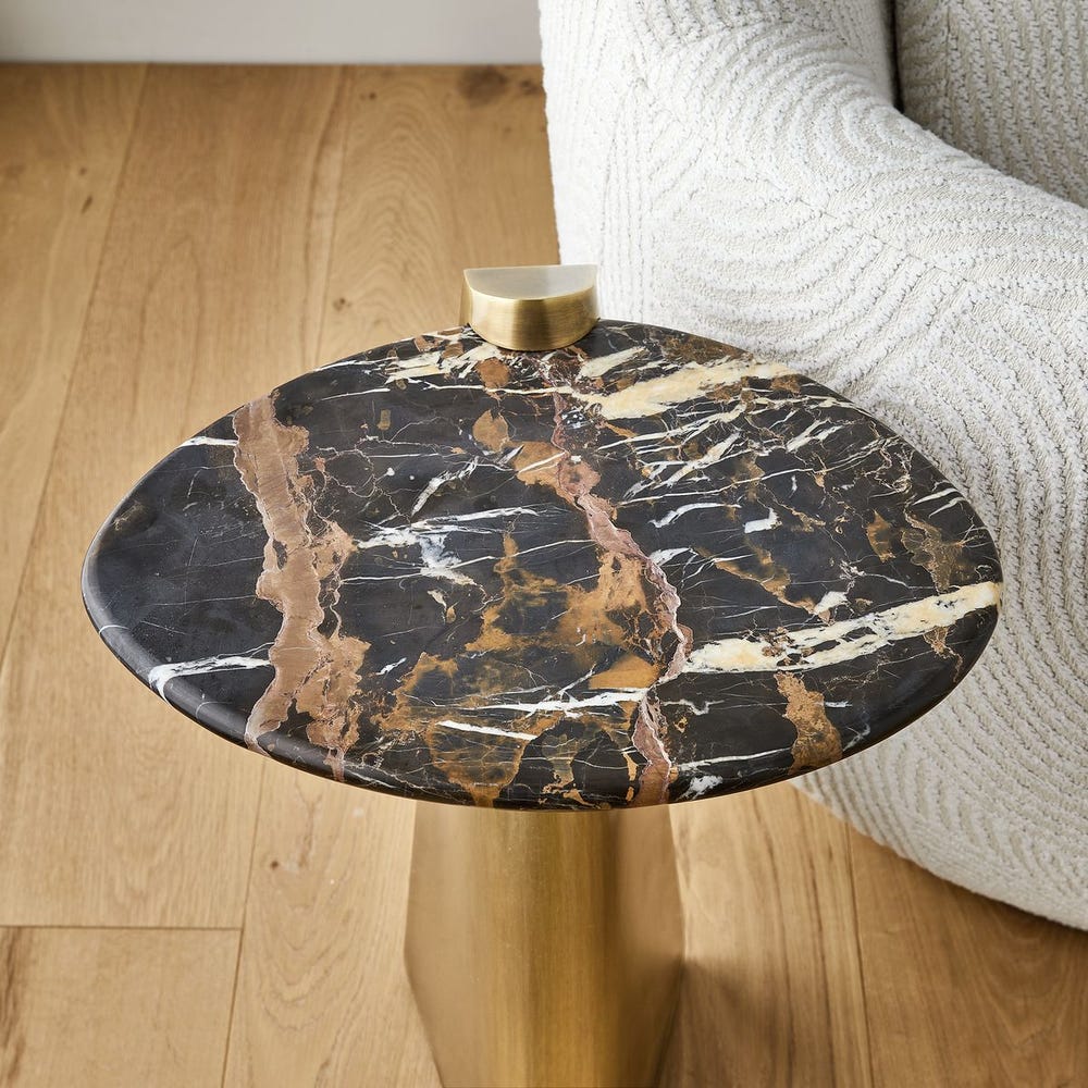 Strum Accent Table - Michelangelo Marble view 17