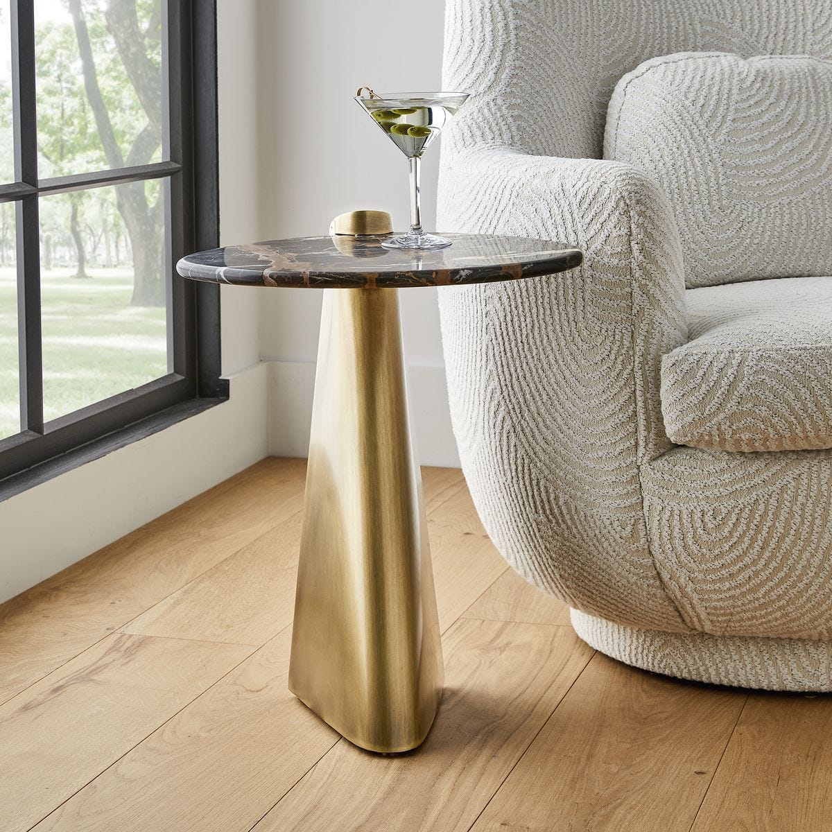 Strum Accent Table - Michelangelo Marble view 8