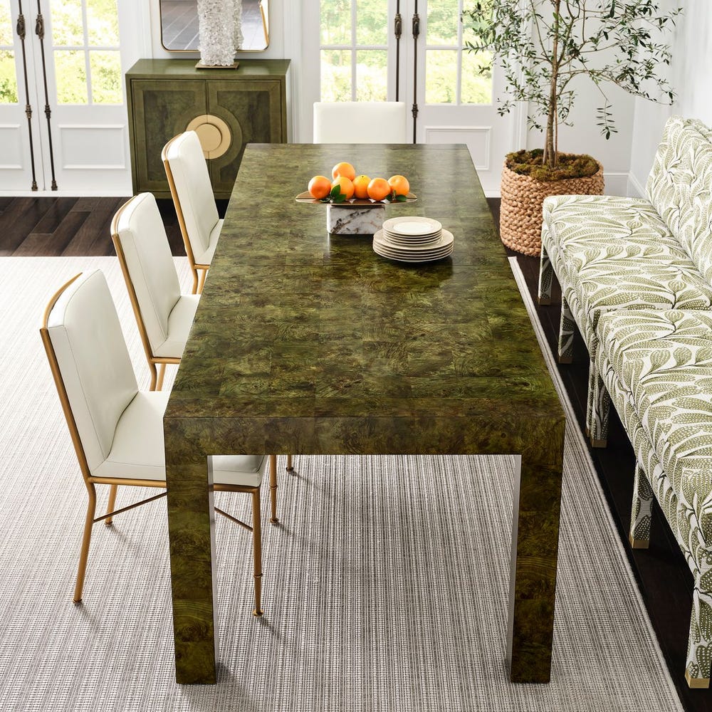 Ingrain Extension Dining Table - Olive view 9