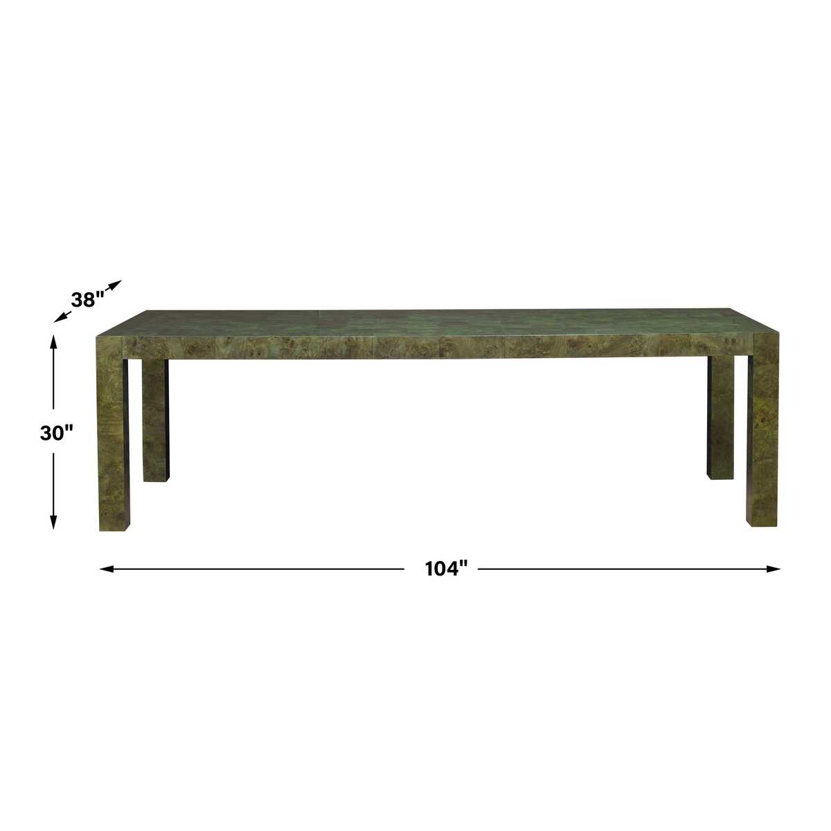 Ingrain Extension Dining Table - Olive view 6