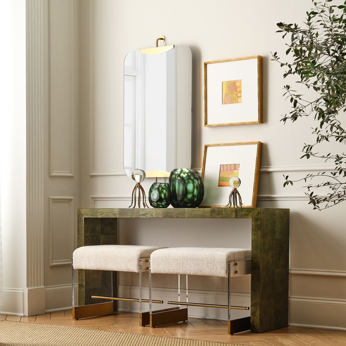 Ingrain Console Table - Olive view 8