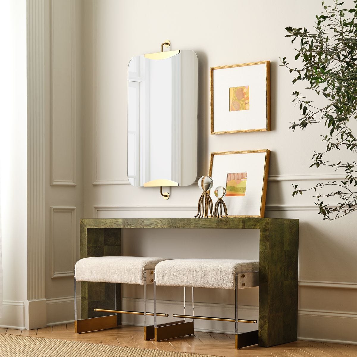 Ingrain Console Table - Olive view 9