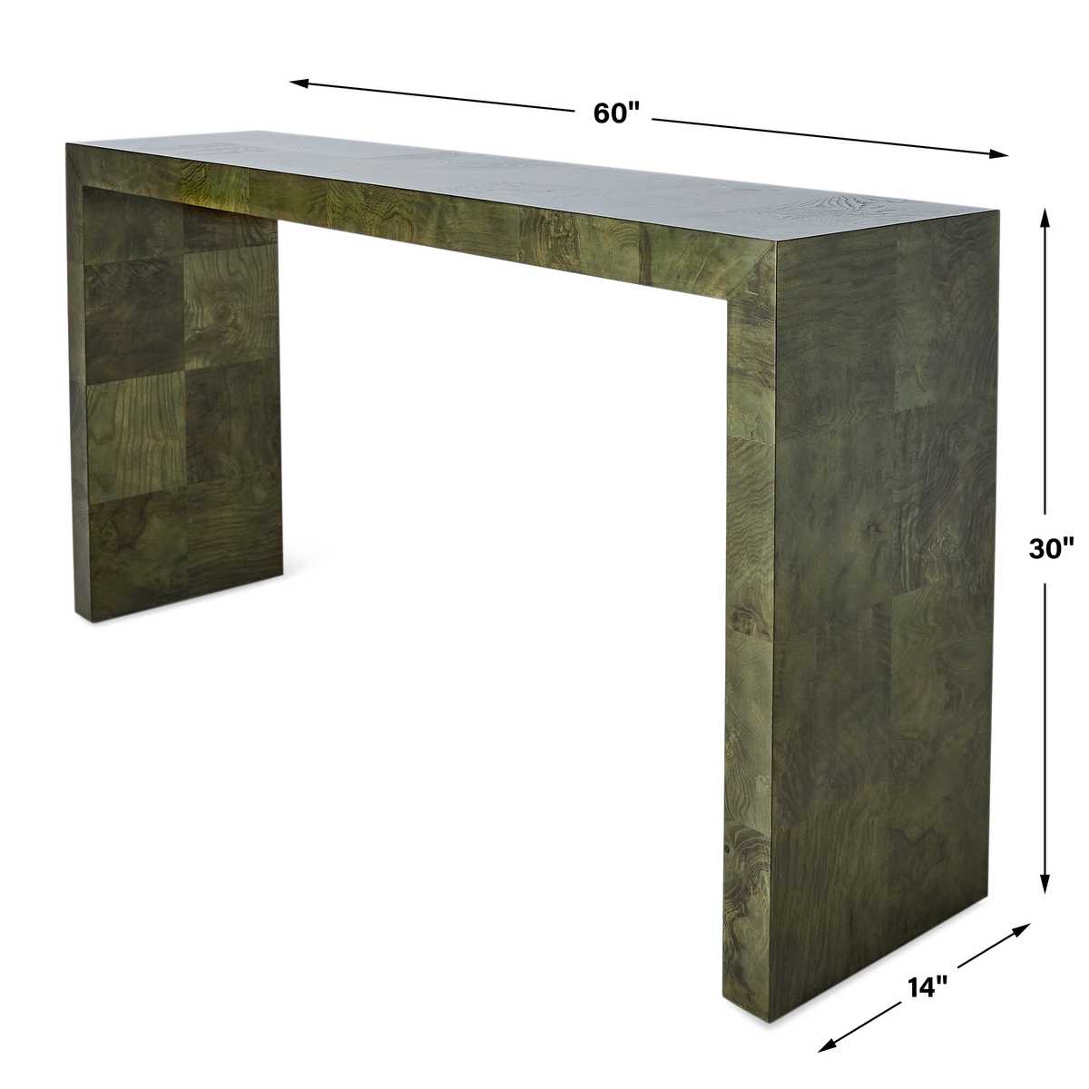 Ingrain Console Table - Olive view 10