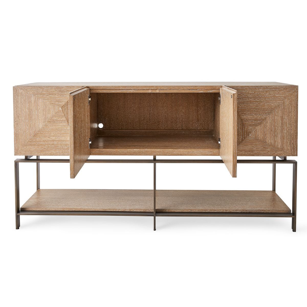 Trapezoid 4 Door Cabinet - Uttermost