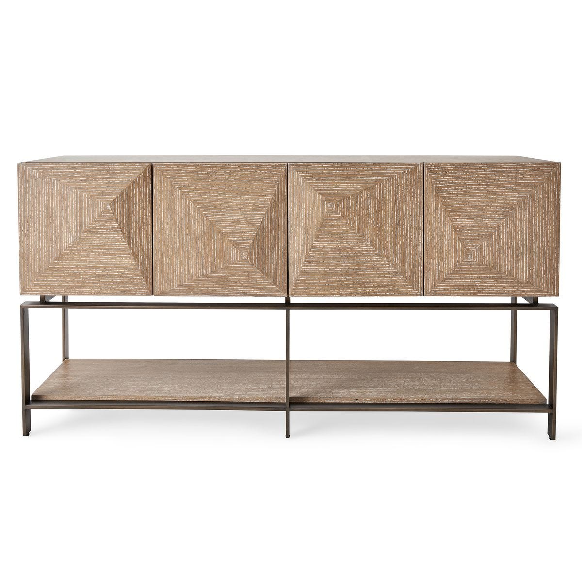 Trapezoid 4 Door Cabinet - Uttermost