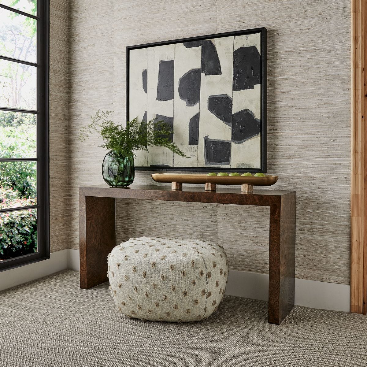 Ingrain Console Table - Cocoa Brown view 3