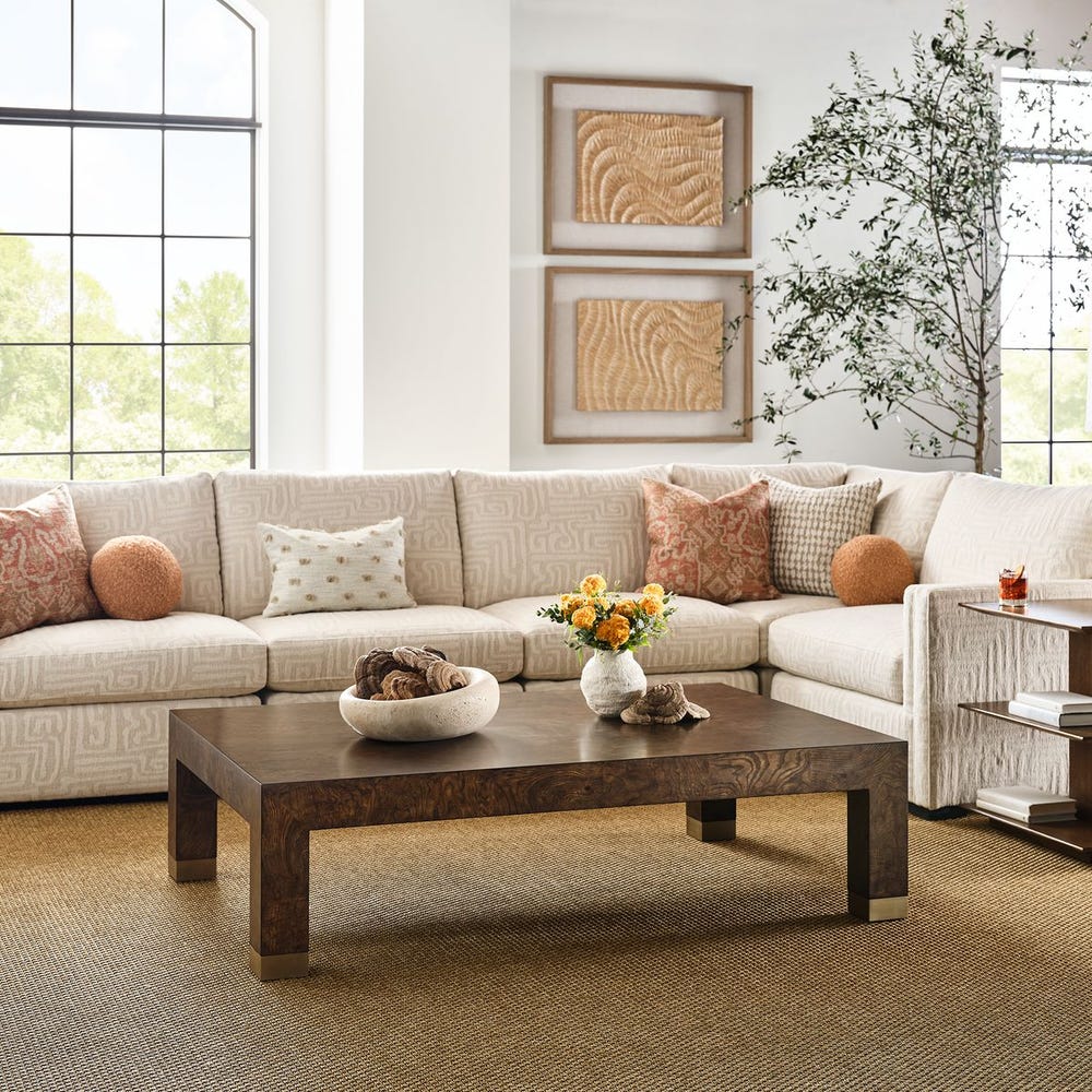 Ingrain Coffee Table - Cocoa Brown