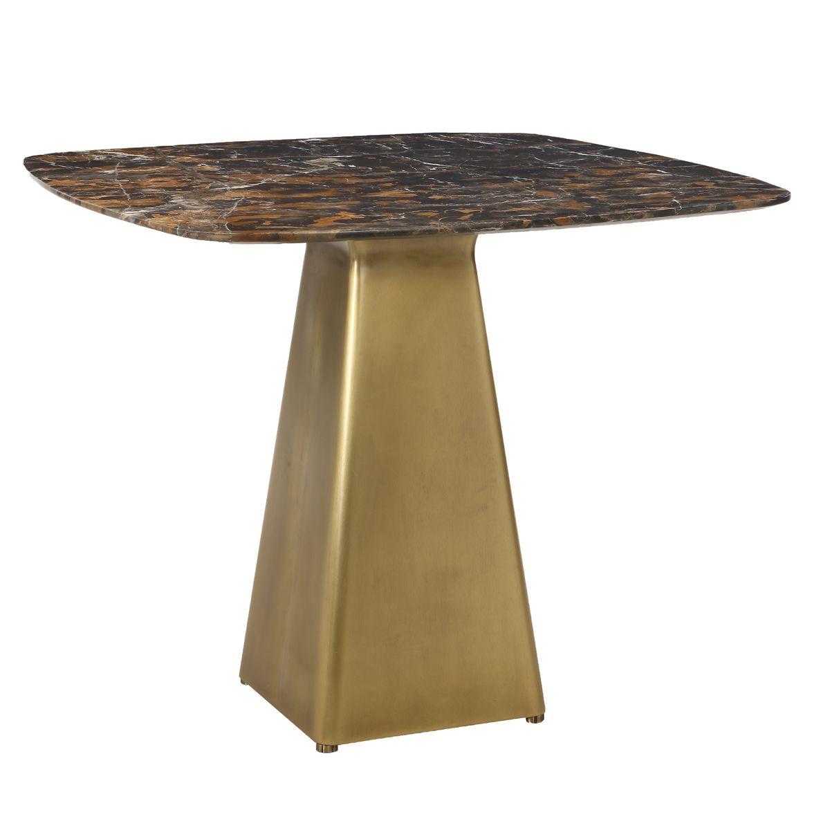 Equilateral Bistro Table - Michelangelo/Brass, 2 CARTONS - Revelation