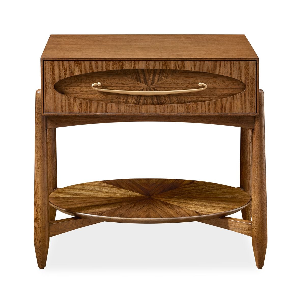 Tiger & Flames 彫刻　ウッドサイドテーブル Tiger Eye Side Table - Uttermost