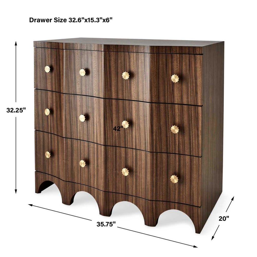 Grand Flute 3 Drawer Chest view 20