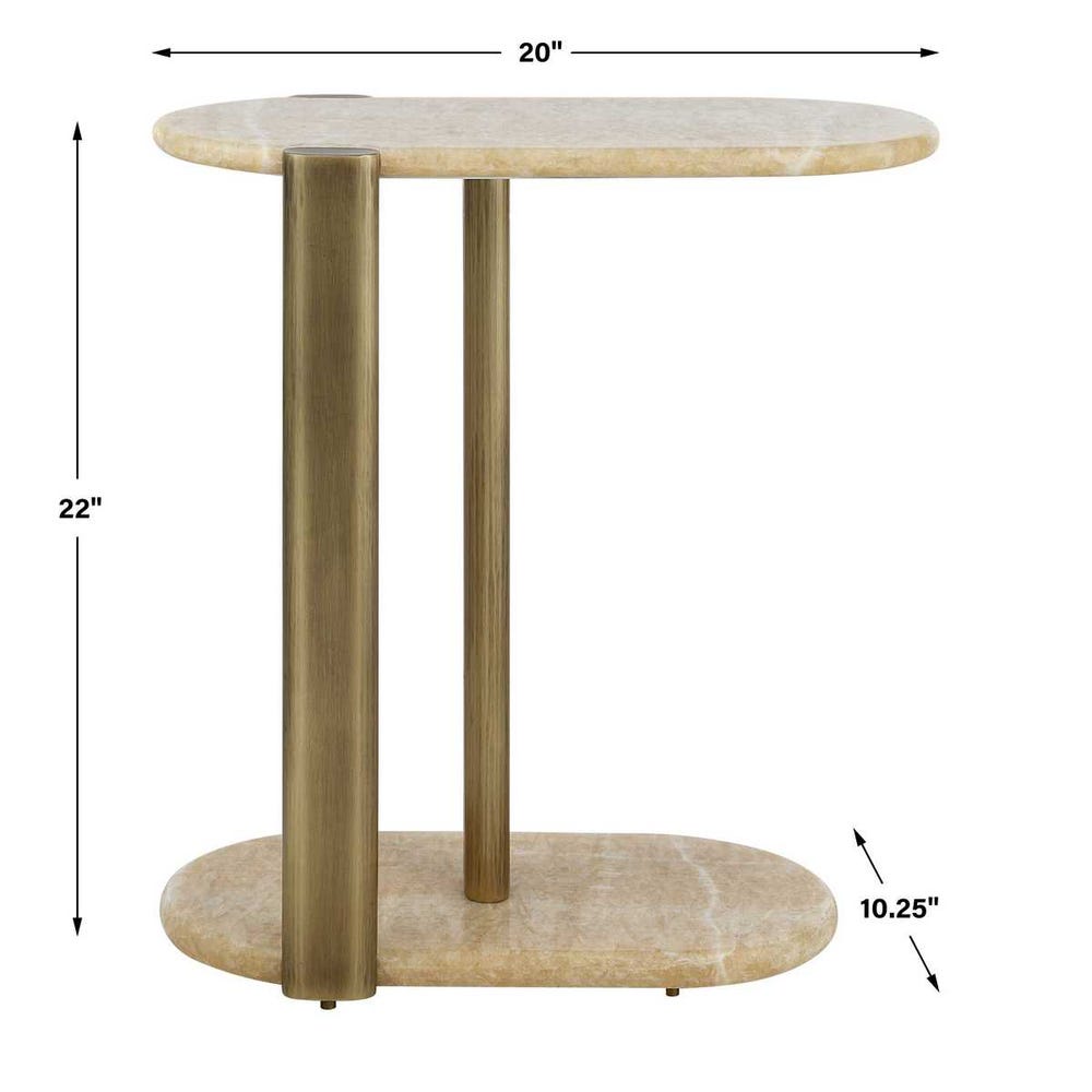 Rounded Cantilever Accent Table view 20
