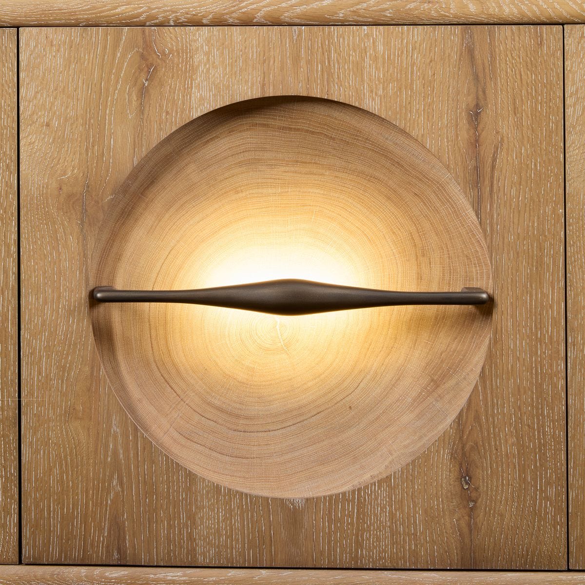 Forest Rings Lighted 3 Door Cabinet - Revelation