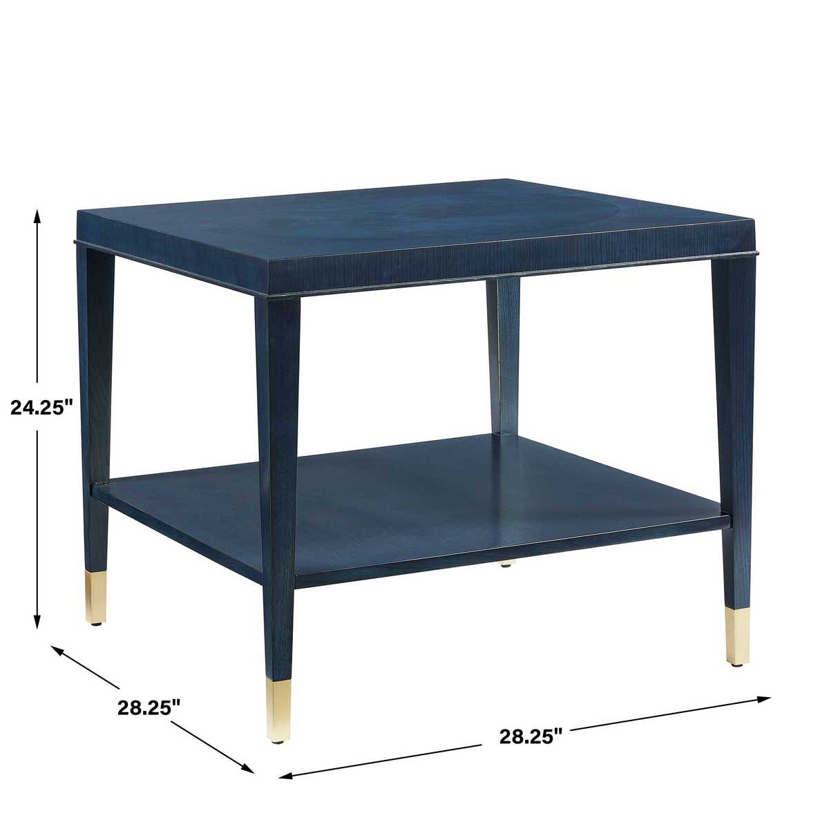 Marquetry Side Table - True Blue view 6
