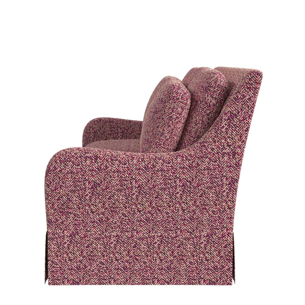 London Sofa - Tweedy Bird Purple Finch view 9