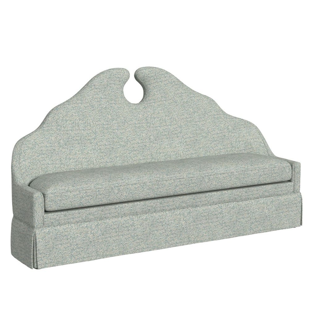 Keyhole Skirted Bench - Tweedy Bird Sky view 9