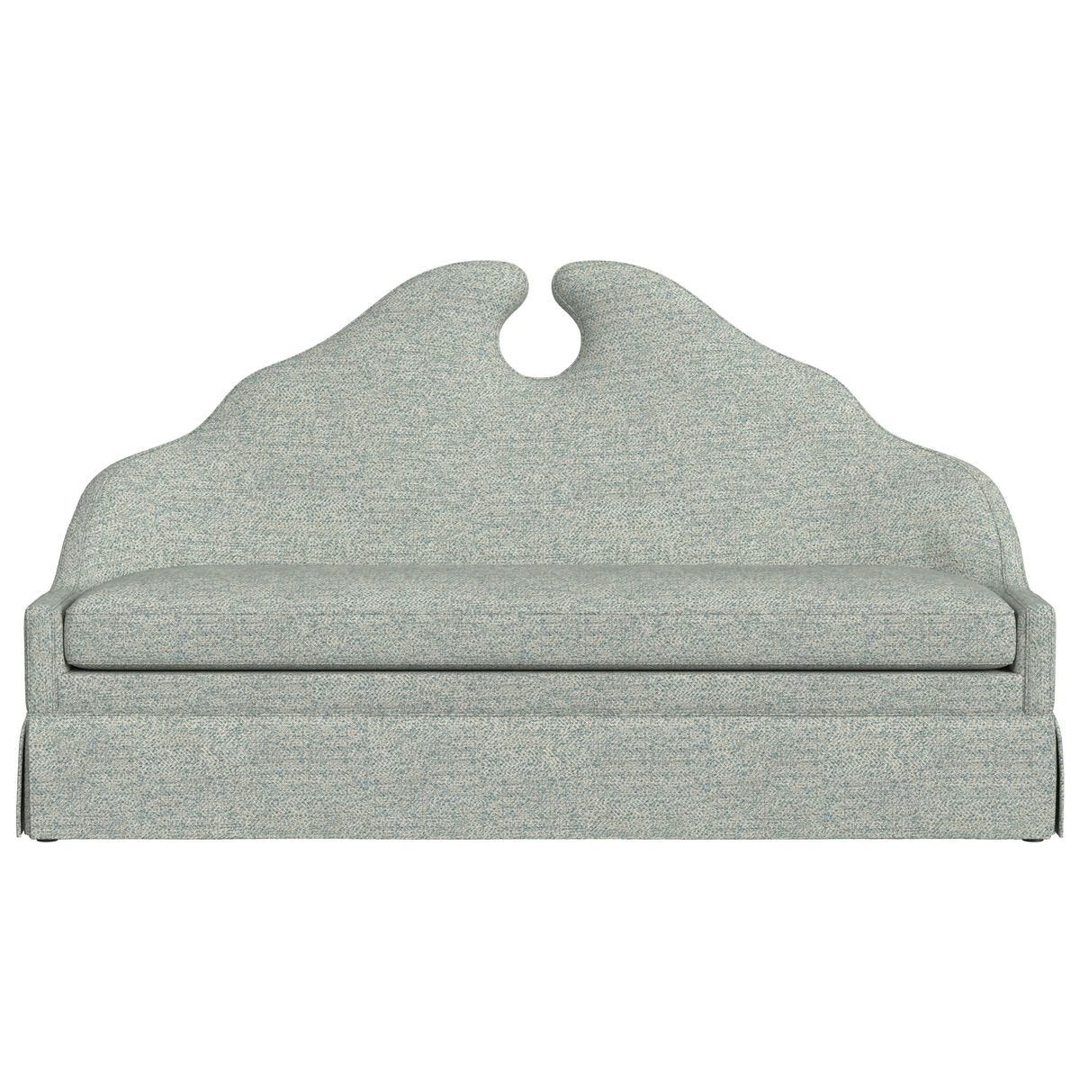 Keyhole Skirted Bench - Tweedy Bird Sky