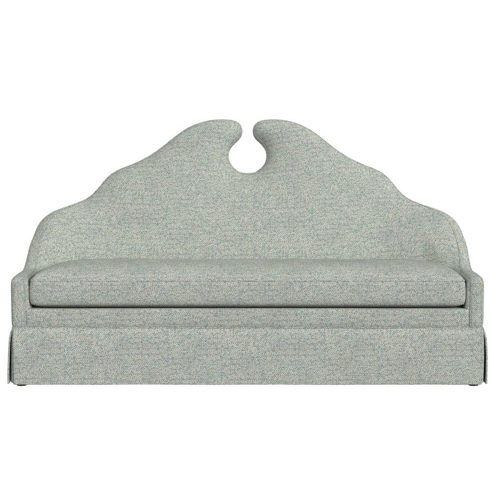 Keyhole Skirted Bench - Tweedy Bird Sky