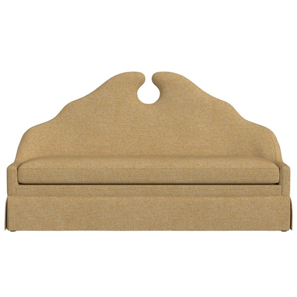 Keyhole Skirted Bench - Tweedy Bird Goldfinch