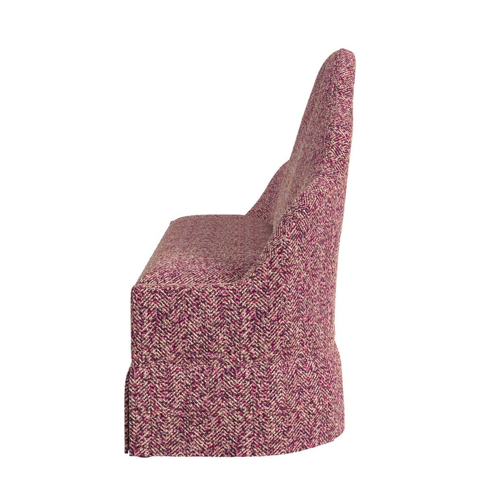 Keyhole Skirted Bench - Tweedy Bird Purple Finch view 10