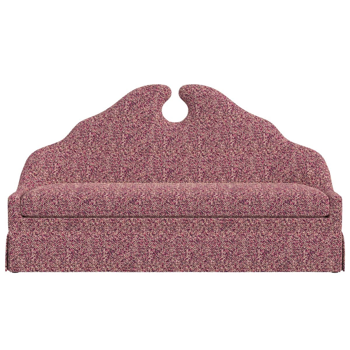 Keyhole Skirted Bench - Tweedy Bird Purple Finch