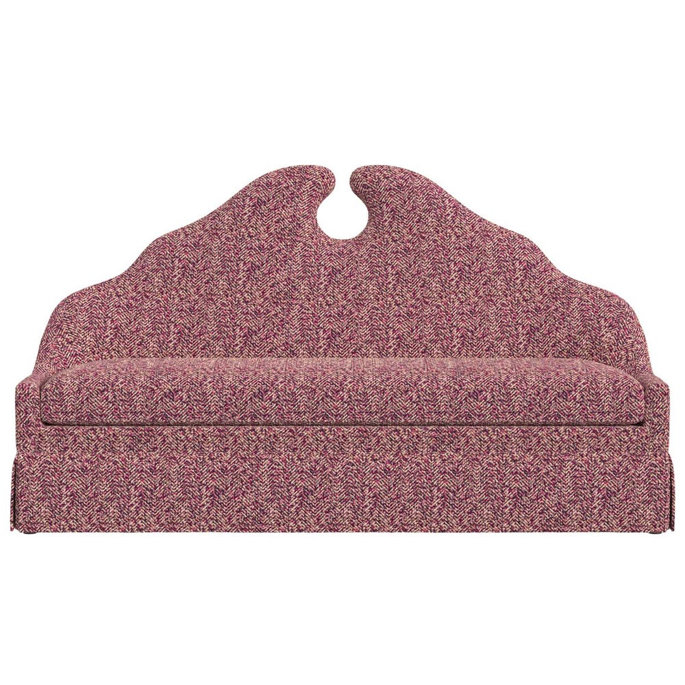 Keyhole Skirted Bench - Tweedy Bird Purple Finch