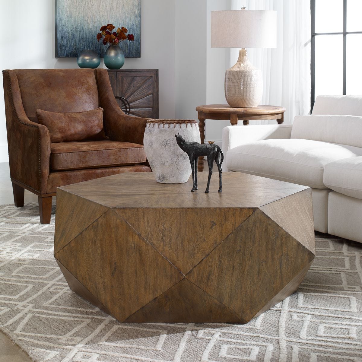 Volker Coffee Table, Honey - Uttermost