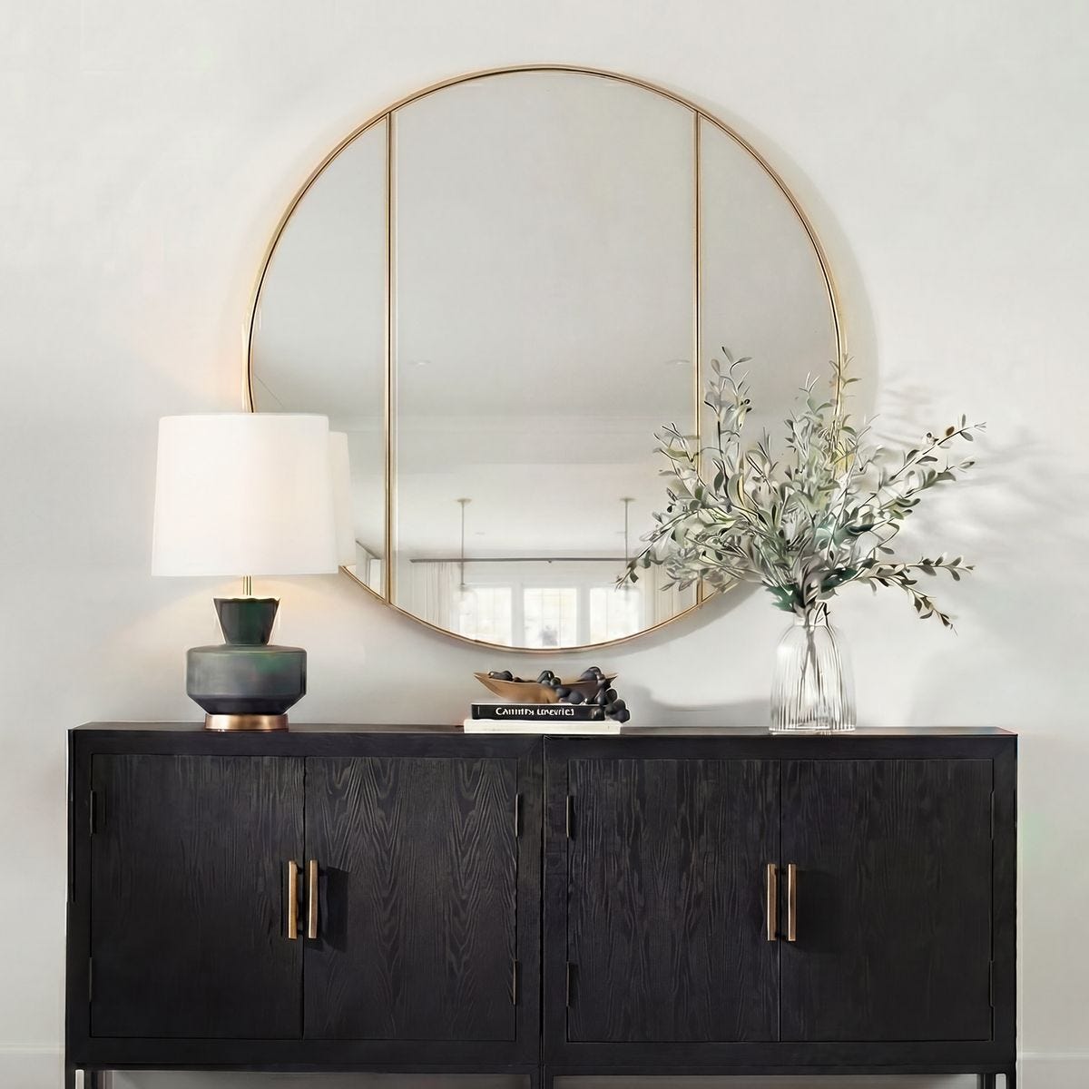 アンジー@プロフ　美品　UTTERMOST社製　大型鏡 Aneta Mirror, Gold - Uttermost