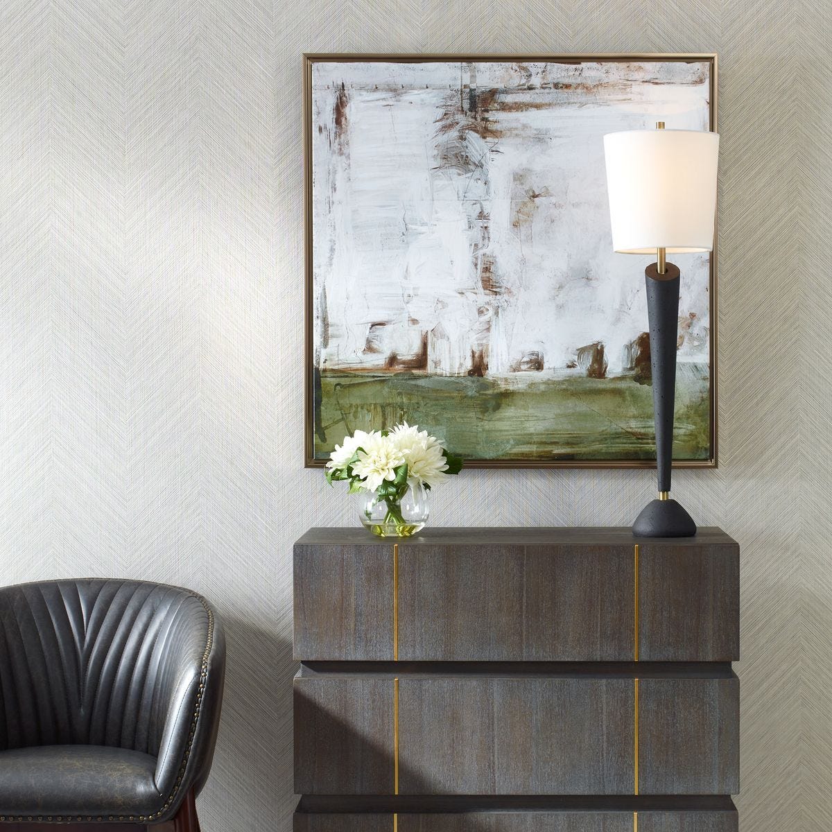 モダンアート The Boardwalk Framed Canvas - Uttermost