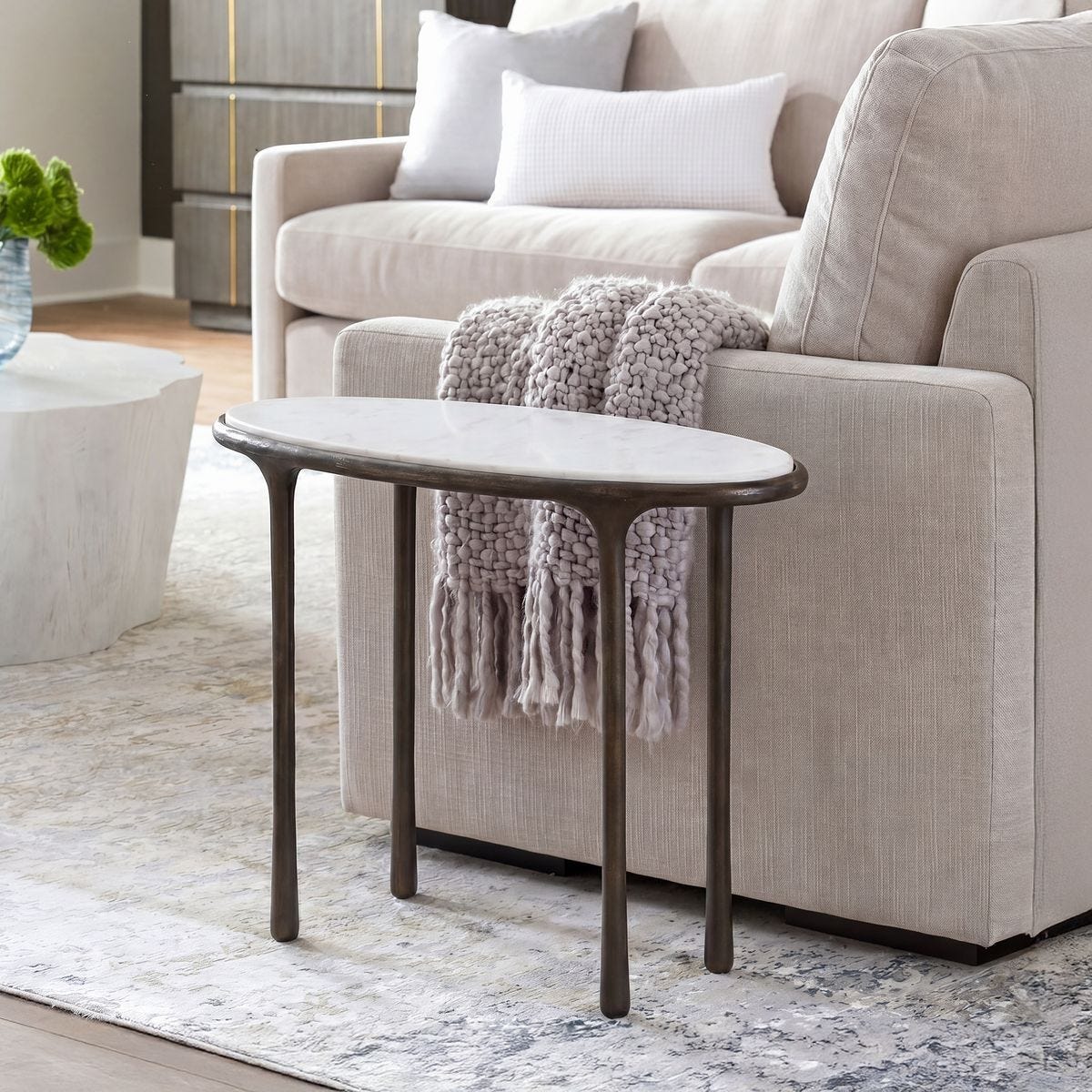 Ata Accent Table, Dark Bronze - Uttermost