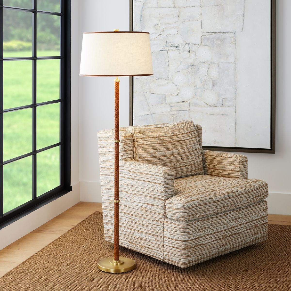Braided Leather Floor Lamp - Revelation