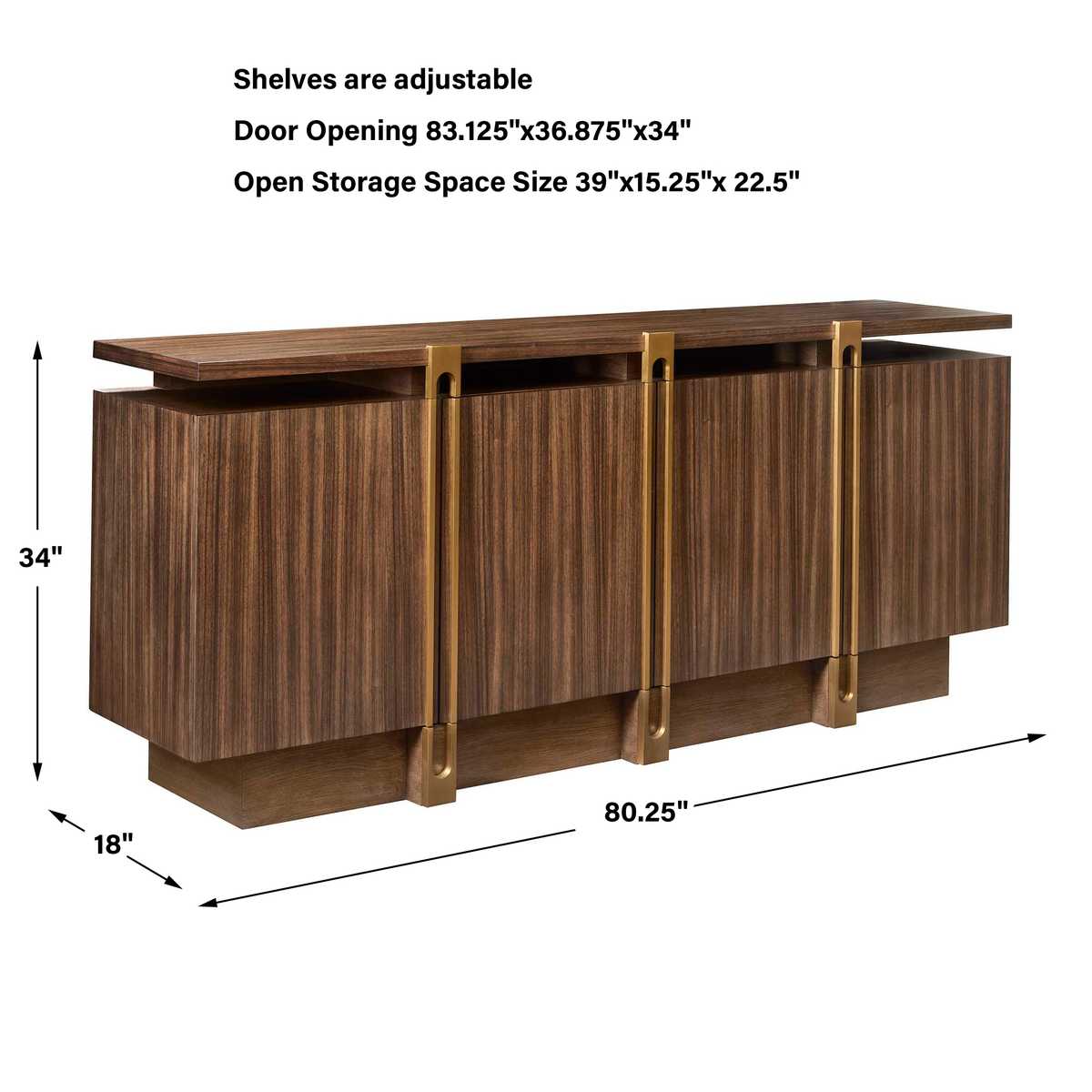 International 4 Door Cabinet - Uttermost